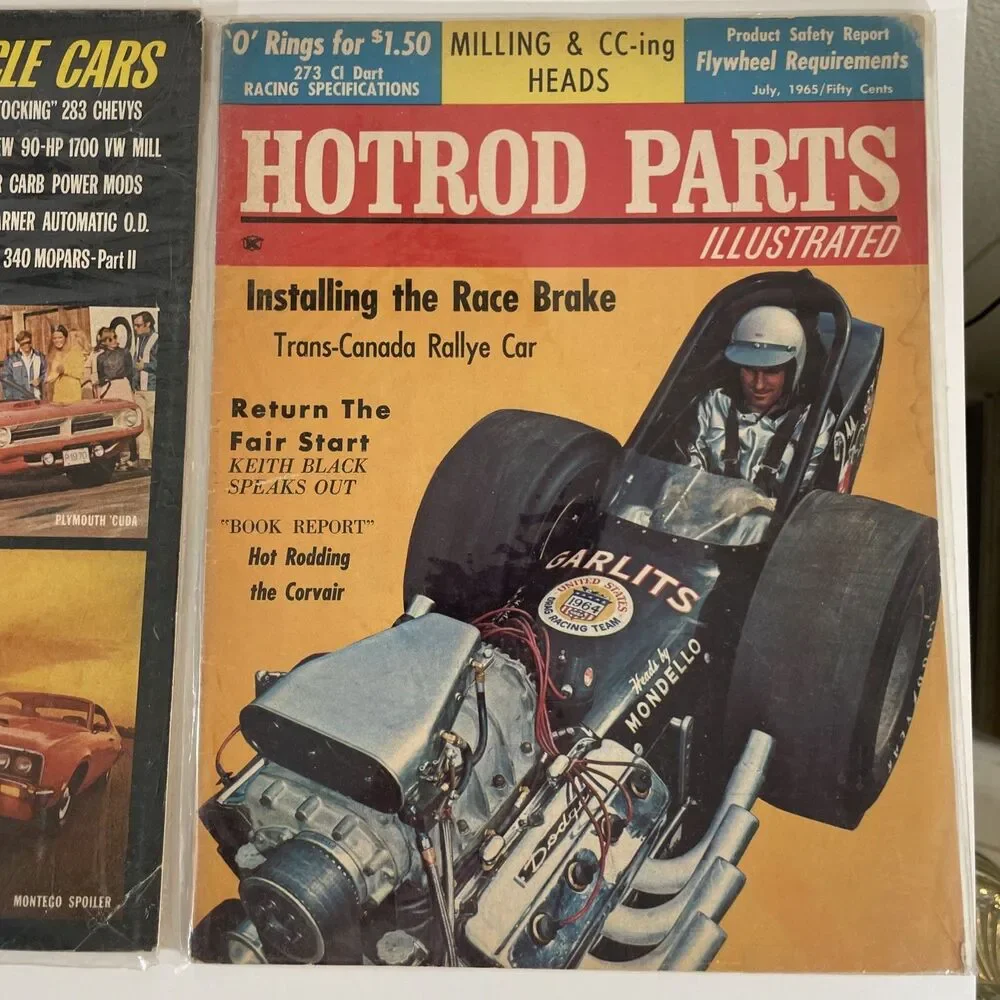 Vtg Hot Rod Mag Lot 1965–1969 Muscle Cars Drag Racing Garlits